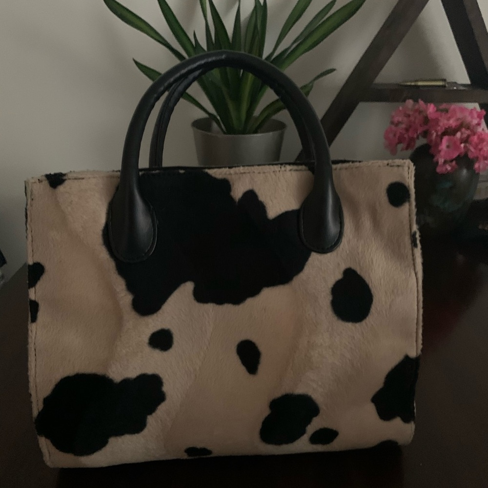 Cow hide purse
